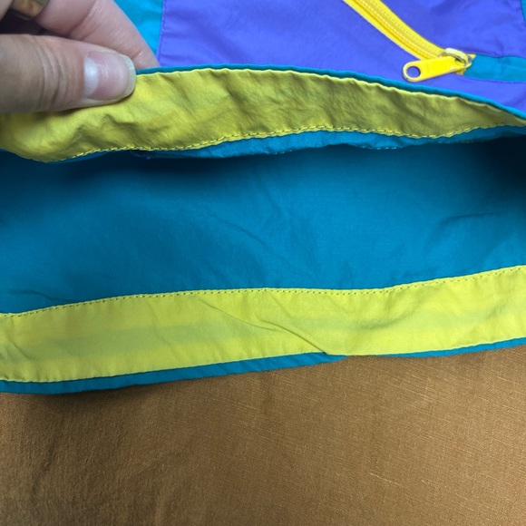 Vintage Sierra Design Trunks Mens L NYLON Swim Shorts Mesh Lined  Teal/Purple - Picture 4 of 8